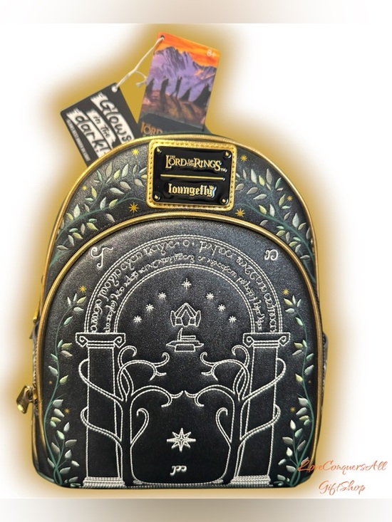Loungefly Handbags - Loungefly The Lord of the Rings Doors of Durin Glow-in-the-Dark Mini Backpack